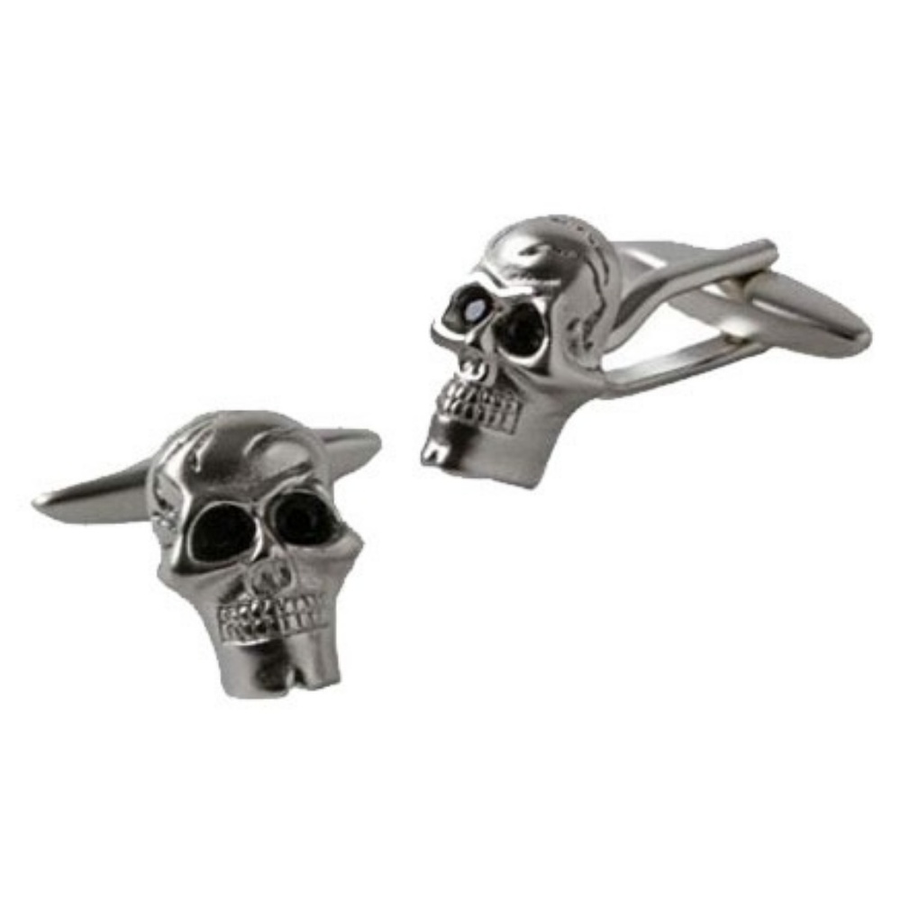 Black Brown 1826 Classic Skull Cufflinks